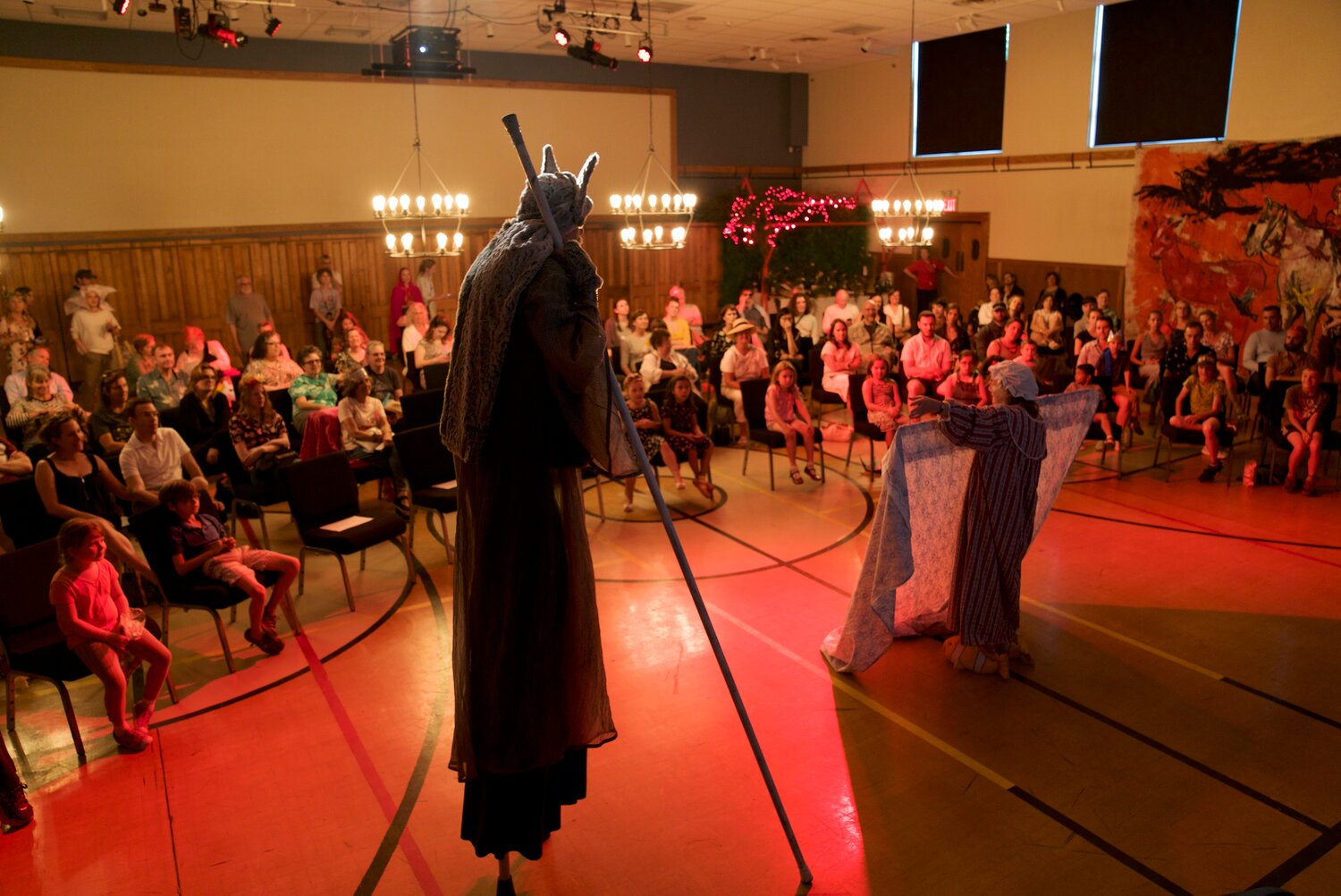 A performance of "Little Red Riding Hood" at a past Deep Water Literary Festival.
